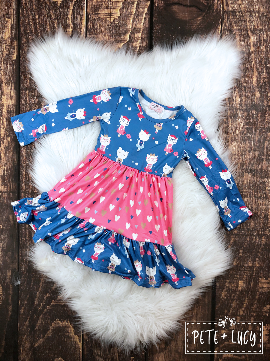 Cat Dress – Zessie Mae Childrens Boutique