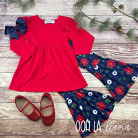 Red Holly Pants Set