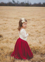 Wine Maxi Skirt