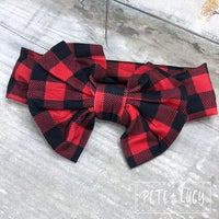 Red Buffalo Plaid Headband