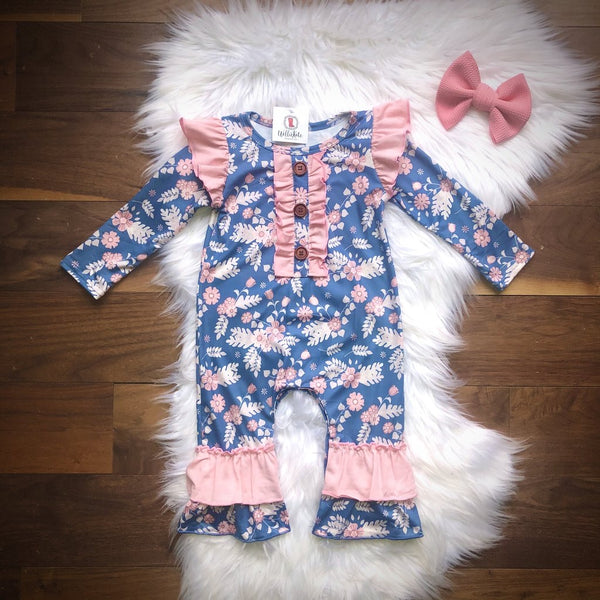 Pink Petals Infant Romper