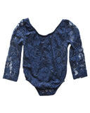 Navy Lace Leotard