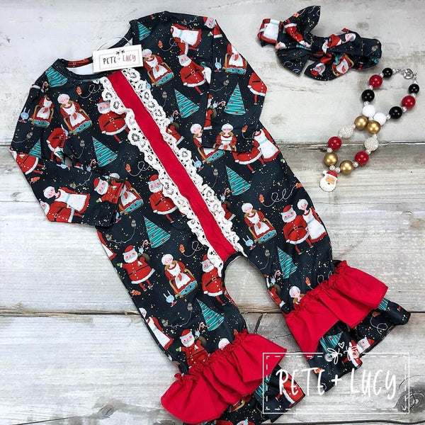 Mr. & Mrs. Claus Romper
