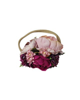 Mauve & Fuchsia Floral Headband