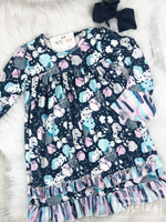 Navy Poppy Dress