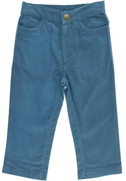 Ethereal Blue Straight Corduroy Pants
