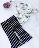 Black & White Stripe Bell Bottoms