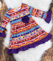 Purple Aztec Dress