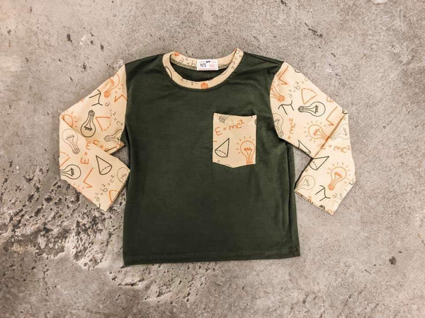 Olive Green Einstein Shirt