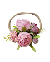 Raspberry Floral Headband