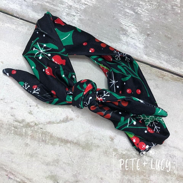 Green Mistletoe Headband