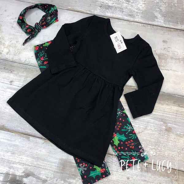 Green Mistletoe Pants Set